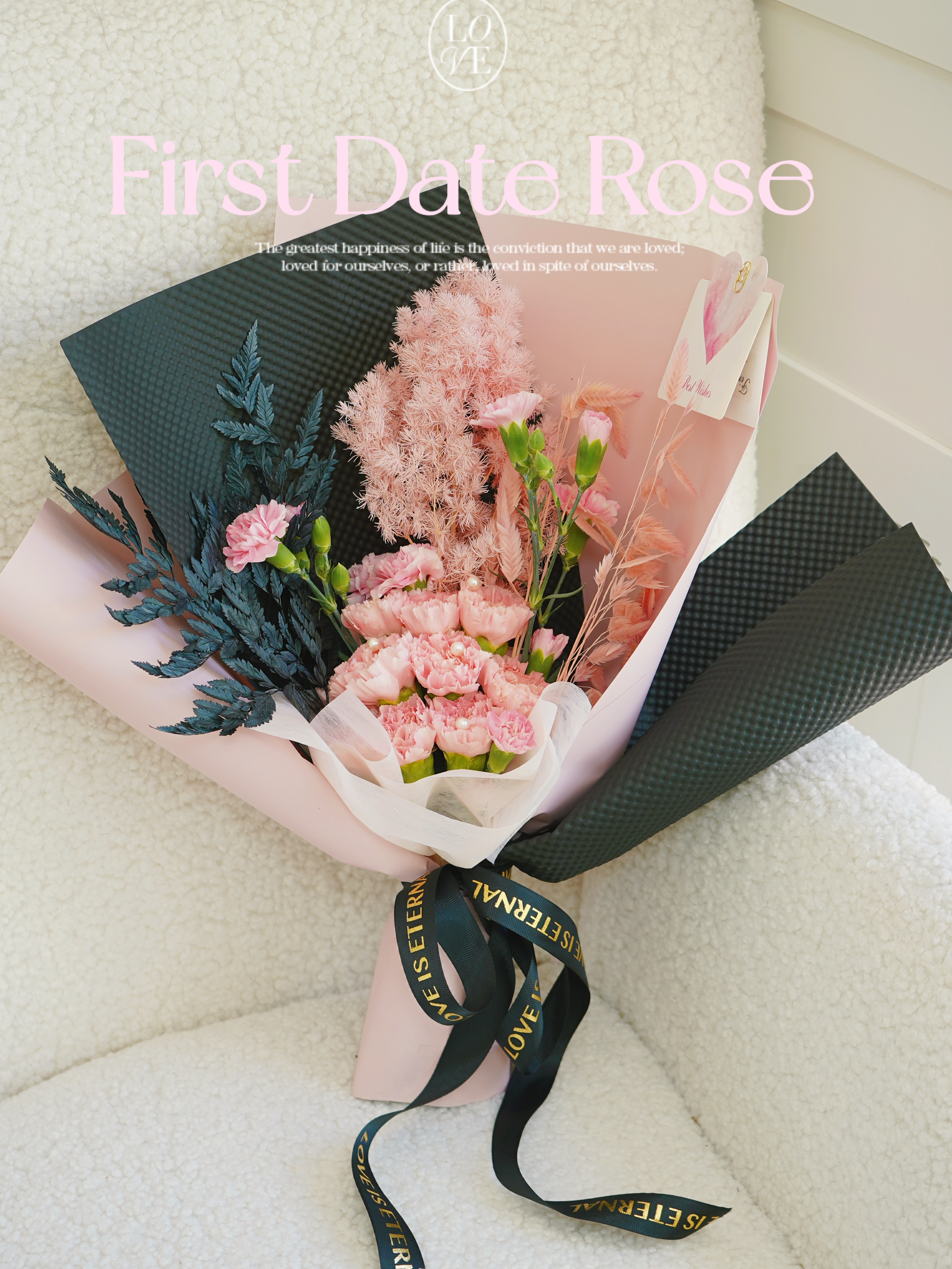 樱花粉兔兔玫瑰抱抱桶